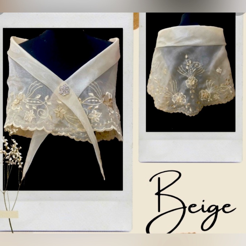 Filipiniana (Alampay) Embroidered and Handpainted